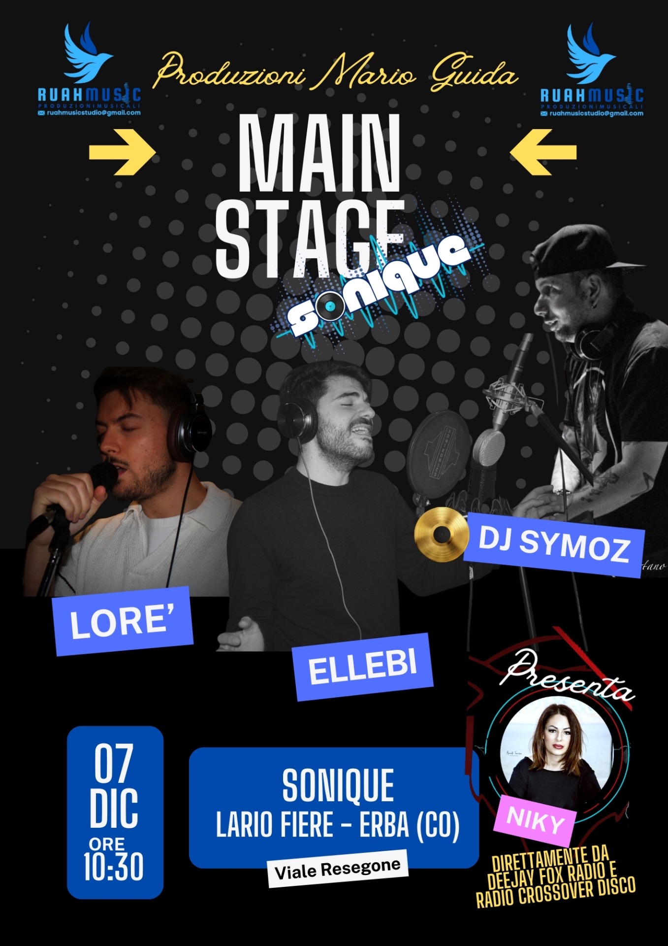 SONIQUE 6-7 Dicembre 2025